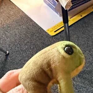 Folkmanis frog finger puppet Green and Brown Reptile Plush Toy